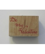 Be My Valentine Wooden Rubber Stamp - €6,00 EUR