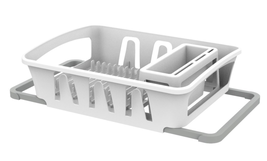  Expandable Dish Drying Rack Utensil Holder Kitchen Countertop Dish Drainer - £14.55 GBP