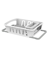  Expandable Dish Drying Rack Utensil Holder Kitchen Countertop Dish Drainer - $18.50