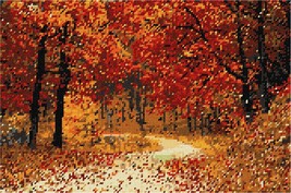 Pepita Needlepoint kit: Path in Autumn, 13&quot; x 9&quot; - £67.35 GBP+