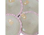 Dolly Parton Pink Ruffle Round Placemats Set of 4 Dollar General Exclusi... - $15.99