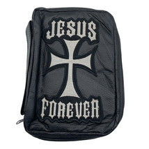 Jesus Leather Bible Cover Genuine Zip Pocket - €12,24 EUR