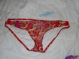Antonio Melani New Womens Pink Paisley Bikini Bottoms Large Bathing Suit - $44.55