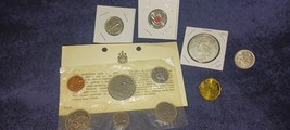 SILVER CANADIAN COINS / 83 EDMONTON DOLLAR/68 MINT SET/ TRIBUTE QUARTERS... - $39.99