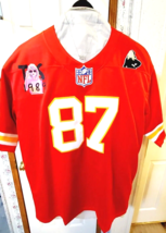 T Swiftie KC 87 Football Jersey With Theme (1989) Necklace Red/white Siz... - $85.00