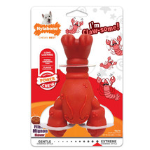 Nylabone Power Chew Lobster Dog Toy Filet Mignon 1ea/Medium/Wolf - Up To 35 lb - £12.62 GBP