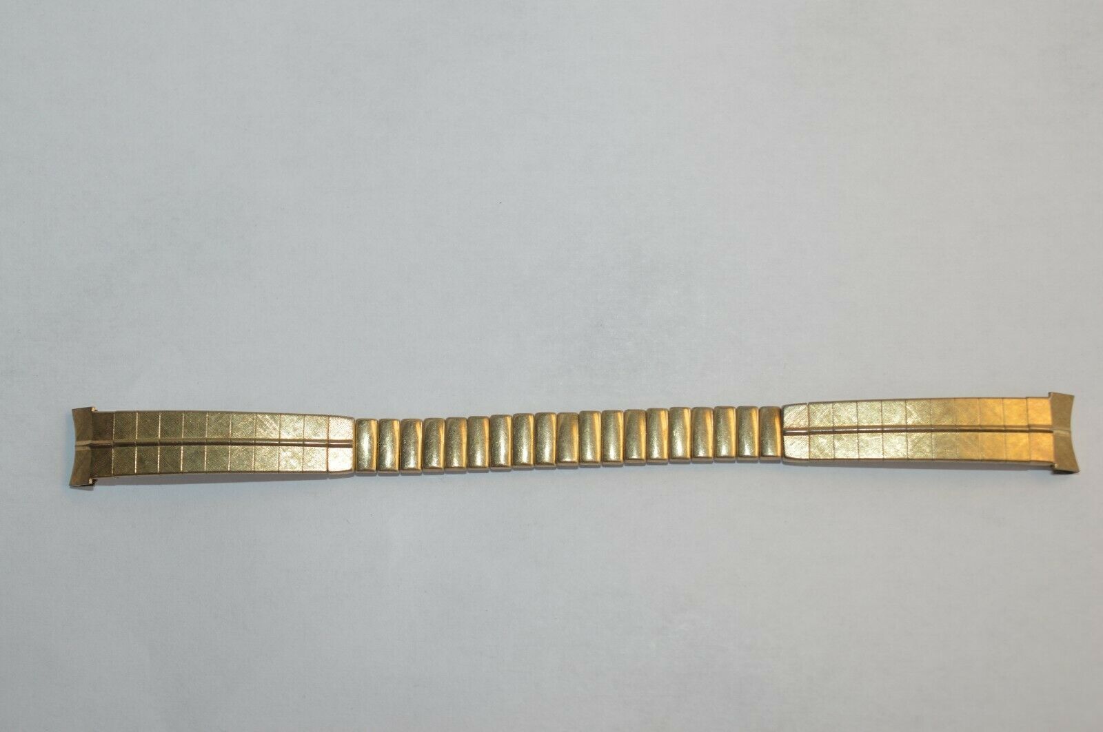 Vintage JB Champion Gold Tone Curved Ends Watch Band For Womens Hamilton   watch - $28.01