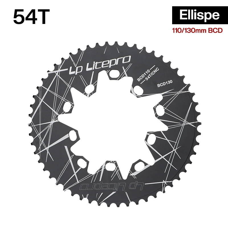 Ellipse Folding Bike Chainring Cranksets 110mm 130mm BCD Aluminum Alloy Road Bic - £102.24 GBP