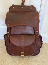 The Real Leather Company &quot;The Western&quot; Leather Backpack - $100.00