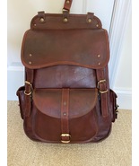 The Real Leather Company &quot;The Western&quot; Leather Backpack - £79.93 GBP