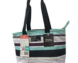 Fit &amp; Fresh - Insulated  Lunch Totebag - Elmwood-8.3x9.5” Black &amp; Teal - $27.71