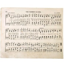 1881 Farmer Is King Victorian Sheet Music Ohio State Grange Agriculture ... - $19.99