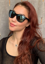 New Polarized REVO RE103799 Black Cats Eye Blue Mirrored Women&#39;s Sunglasses G - £119.89 GBP
