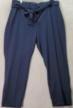 Jones New York Pants Women&#39;s 1X Navy Polyester Pockets Elastic Waist Drawstring - £20.69 GBP