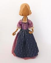 Folk Art Amish Girl Lady Doll Made In Germany of Burlap &amp; Cloth w/ Hair Vintage - £10.19 GBP