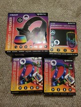 4 Pack Electronic Bundle Light Strips Headset Speaker Mouse + Pad - $41.45 CAD