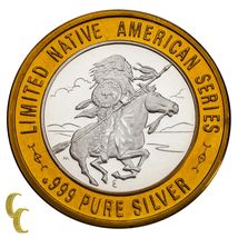 Chief Medicine Crow Native American Casino Gaming Token .999 Silver Limi... - $69.42