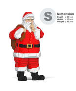 Santa Claus Brick Sculpture (JEKCA Lego Brick) DIY Kit - £97.63 GBP