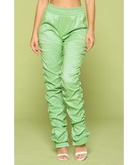 Leather Pu Ruched Pants - $39.50