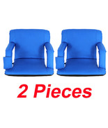 2Pcs Blue Stadium Seat Chair Reclining 5 Assorted Positions Bleacher Wat... - $119.99