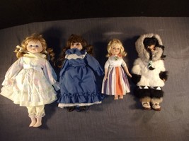 Lot Bundle Of Porcelain Dolls Doll 4 Qty 15&quot; Length - £32.56 GBP