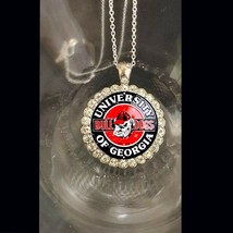 University of Georgia Bulldogs  football bling necklace gift boxed fast ship - £13.48 GBP+