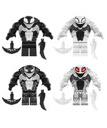 4Pcs Movabale Marvel Anti-hero Venom Anti-Venom Minifigure Building Bloc... - $22.89