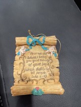 Vintage Christmas Scroll Ornament. &quot;Luke2:10 - €5,52 EUR
