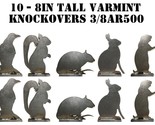 Steel Shooting Targets - Varmit Animal Silhouette Knockovers - 3/8&quot; AR50... - £159.03 GBP