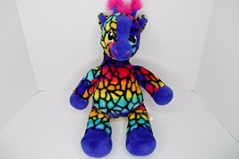 Build A Bear Wild Style Rainbow Giraffe Plush 18&quot; Stuffed Animal - $12.86