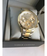 Vince Camuto Men&#39;s Silver Dial Two-Tone Stainless Steel Watch VC/1116TT NEW - $119.18 CAD