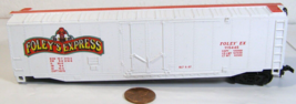 Bachman HO Model RR Box Car Folley&#39;s Express 115445 1987 Missing Wheel T... - £6.22 GBP