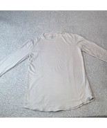 American Eagle Long Sleeve T-Shirt Mens Size Small Light Tan Beige Crew ... - £7.89 GBP