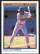 Los Angeles Dodgers Jose Offerman 1991 O-Pee-Chee Premier #90 nr mt   - £0.39 GBP