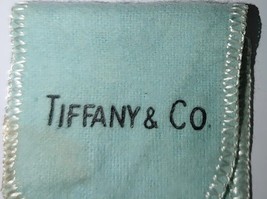 Vintage Tiffany Co Dust Bag Blue Cloth Pouch Jewelry Flatware Trinket St... - £28.87 GBP