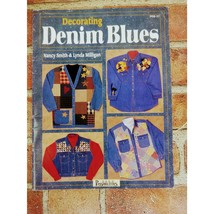 Vtg 1998 Decorating Denim Blues Patchwork Quilting Booklet Trendy Retro Fashion - $7.91