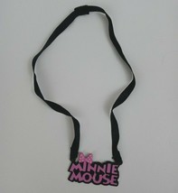 Disney Minnie Mouse Plastic Necklace 12&quot; Around Fastened - £6.19 GBP
