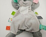 Taggies Harley raccoon gray plush security blanket baby toy lovey - $14.84