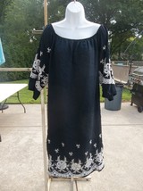 Nwt Ana&amp;Rose Navy &amp;White Emb Dress 2X - $24.99