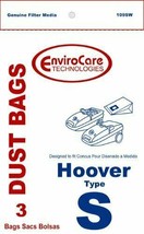 EnviroCare Generic 3 Pack Paper BAG Forhoover Spectrum/Futura ENV Type S - $7.55