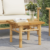 vidaXL Coffee Table 17.7&quot;x17.7&quot;x13.8&quot; Bamboo - $83.95