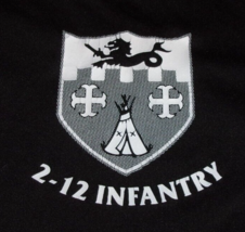 Discontinued 2-12 2ND Battalion 12TH Infantry Regiment Ranger Unit Shirt Small - £22.29 GBP