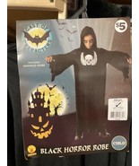 Kids Black Horrer Ghoul Costume Medium 8-10 Robe 5-7 Years Halloween Dre... - £3.65 GBP