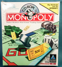 Monopoly Game for MacIntosh Computer CD-ROM Hasbro Interactive 1997 New ... - $20.00