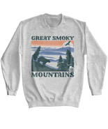 Great Smoky Mountains Sunset Sweatshirt Bear Eagle National Park Tenness... - £35.78 GBP+