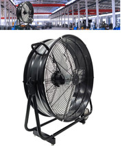 24 Inch Air Circulation Heavy Duty Metal Industrial Drum Fan Black 110V - £169.32 GBP