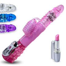 Rabbit Vibrator LeLuv Auto-Thrusting and Discreet Lipstick - £32.66 GBP