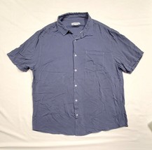 COTTON ON GARMENTS 2XL Dusty Denim (Bluish Gray) CUBAN Unique Dye Shirt 48&quot; - £11.89 GBP