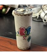 Cozumel Mexico Wrapped Tall Shot Glass Blue Red Bird - £10.08 GBP