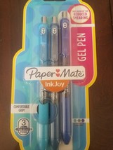 Paper Mate InkJoy Comfortable Grip 3 0.5mm Fine Point Pens Colors- - £9.36 GBP